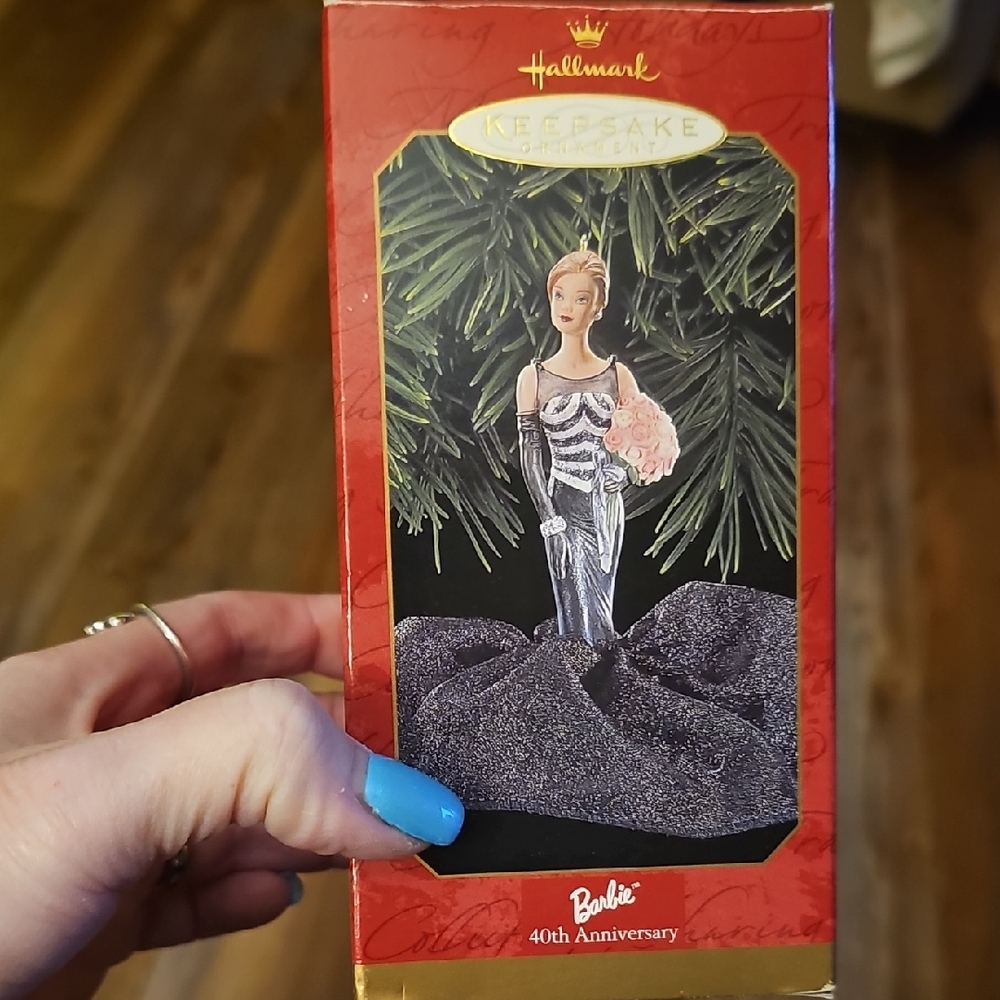 Hallmark Barbie 40th Anniversary Ornament in Silver and Black